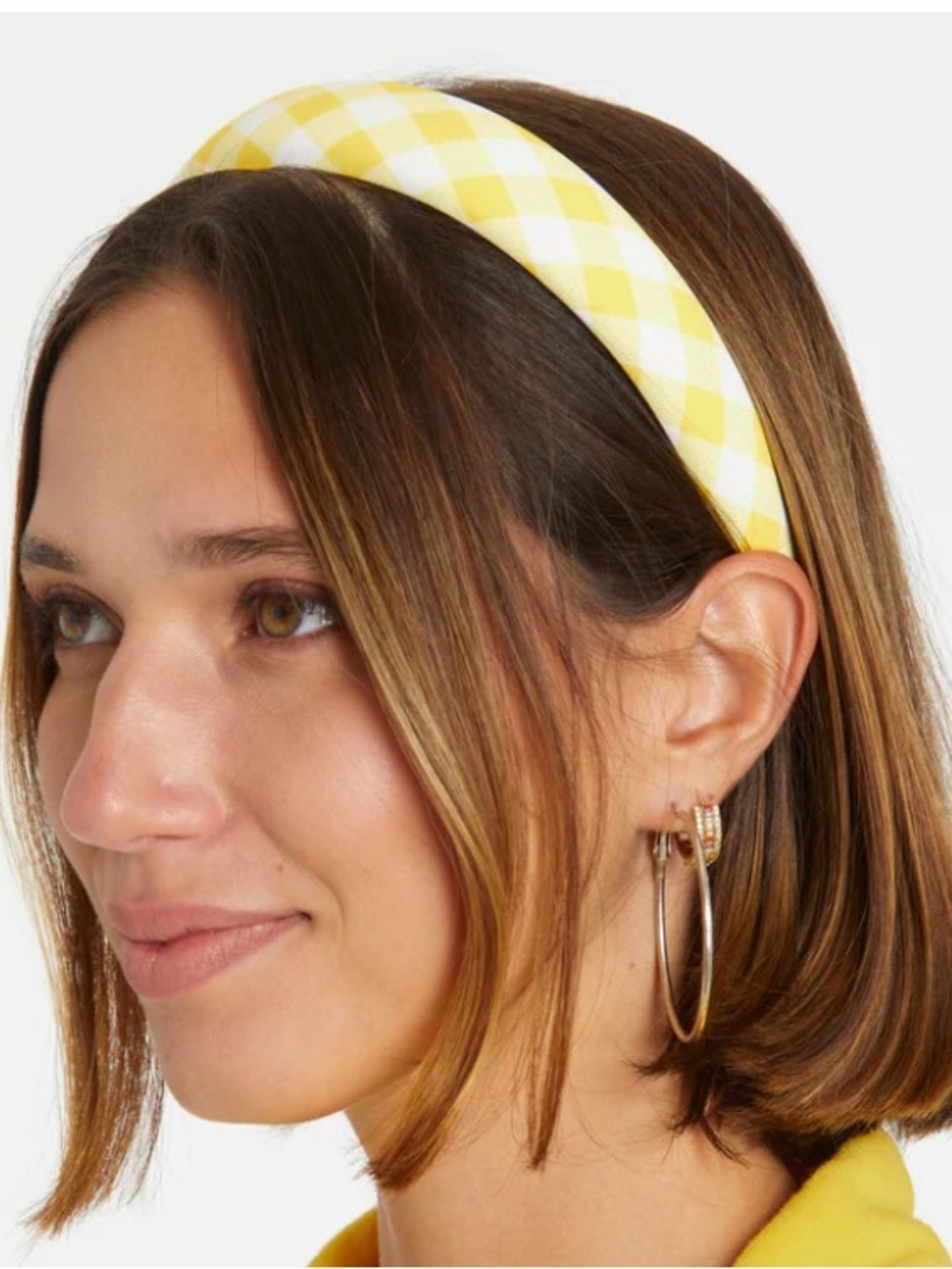 Yellow Gingham Headband by Hammies